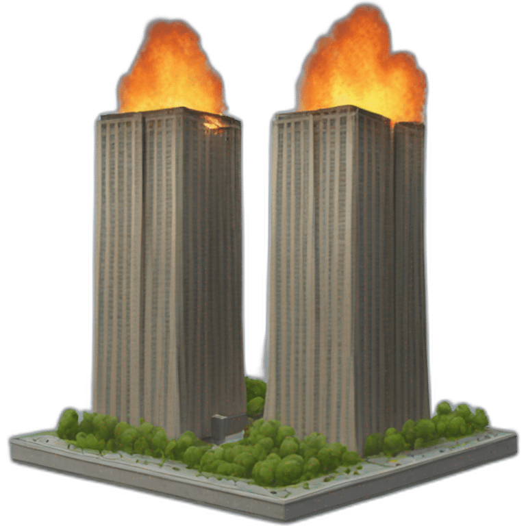 twin-towers-fire emoji