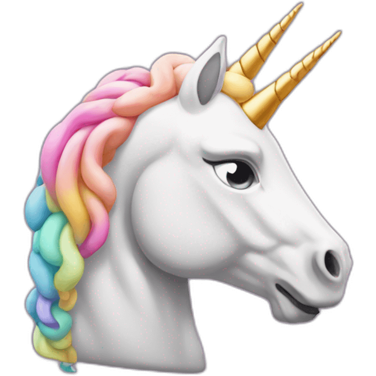 Brain and unicorn emoji