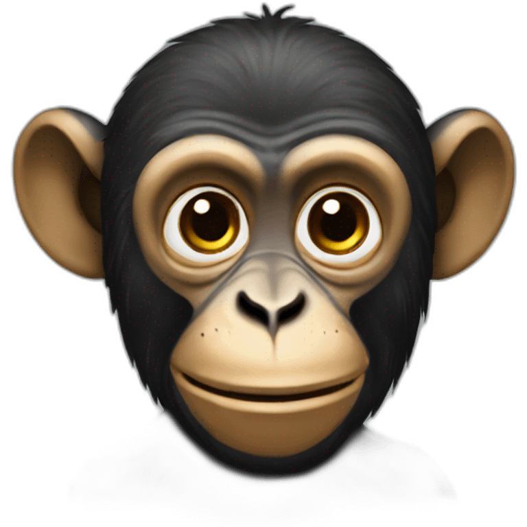 Macaco preto emoji