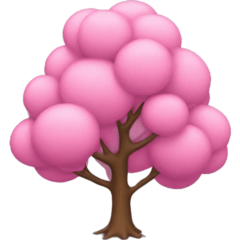 Pink tree emoji