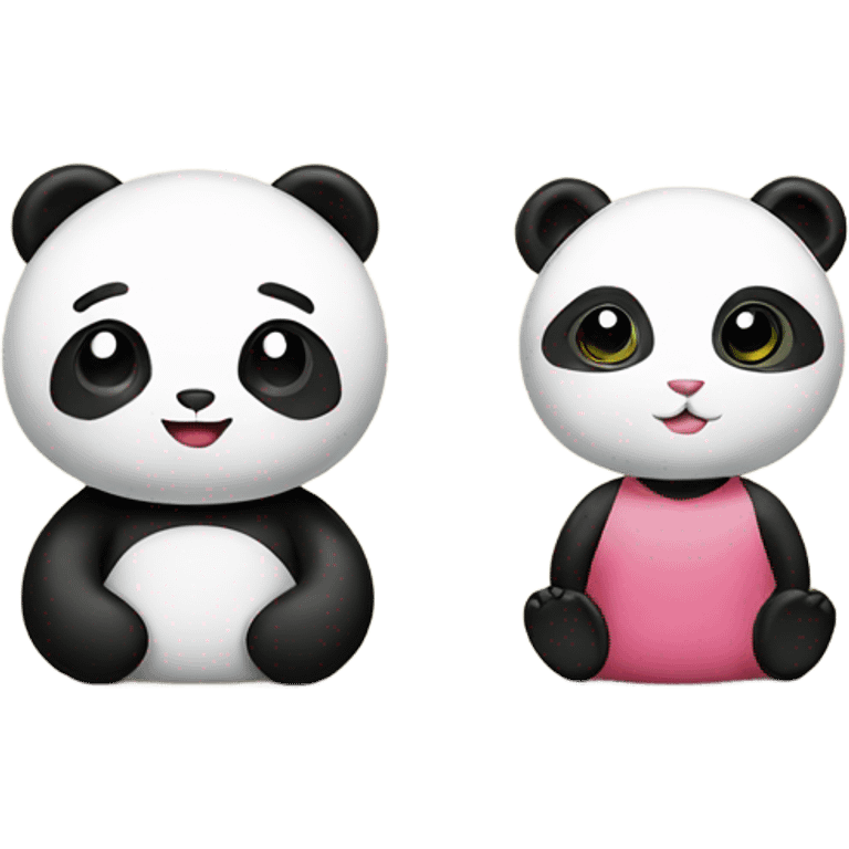 Hello kity and panda emoji