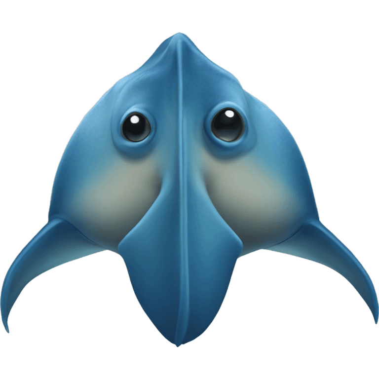 mantarraya azul emoji