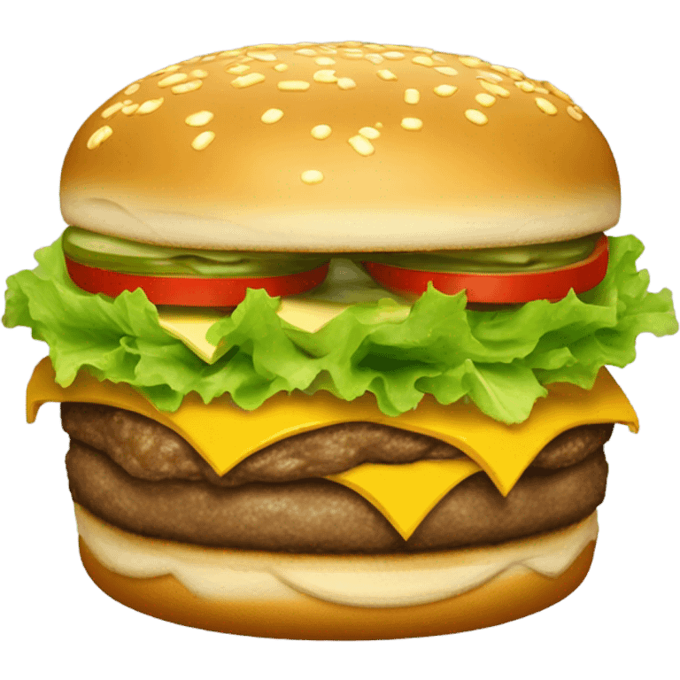 gold bigmac emoji