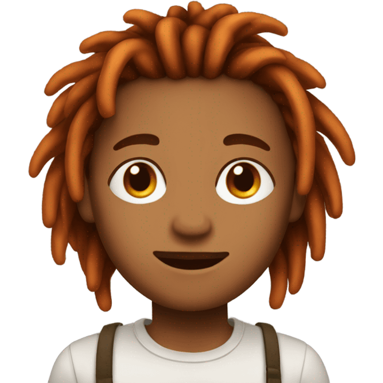 orange brown hair boy with dreads emoji