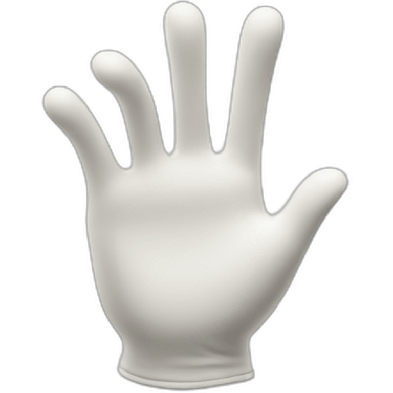 white gloved hand making an ok gesture emoji