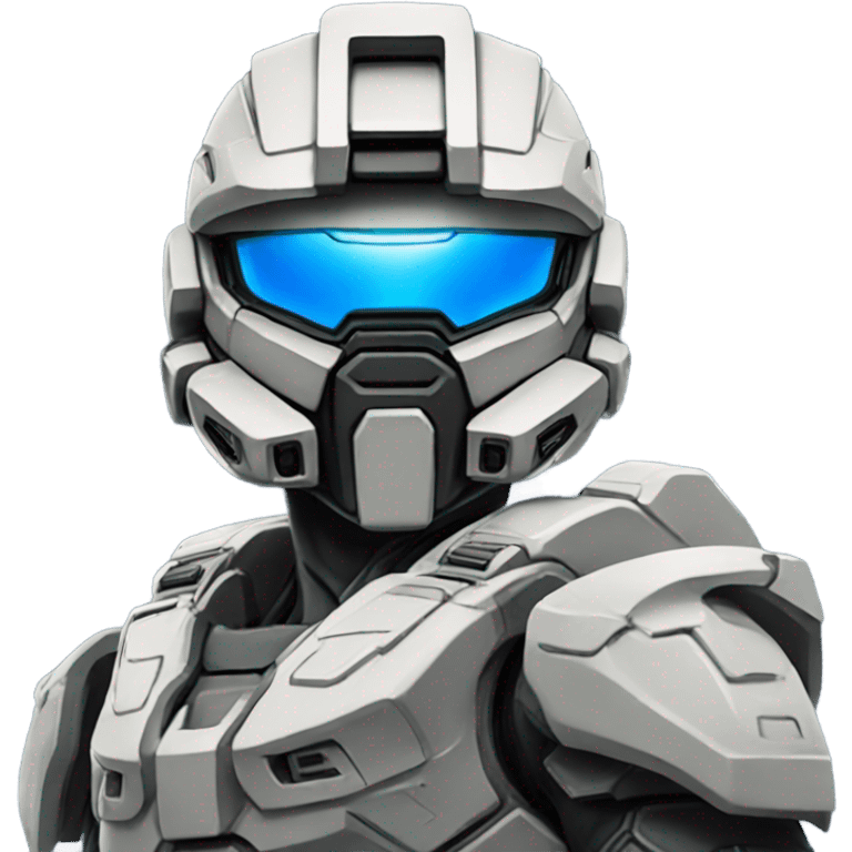 Halo Spartan anime blue emoji