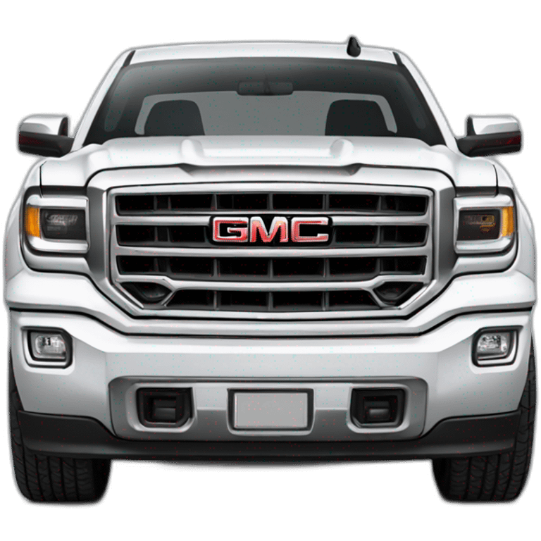 gmc Sierra 2 doors white 2023 emoji