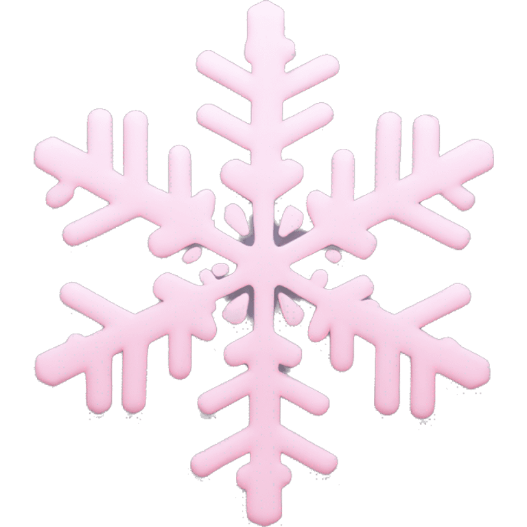 pastel pink snowflake  emoji