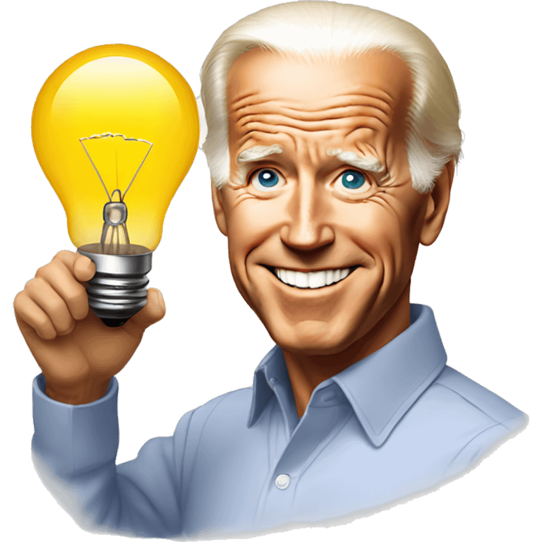 light bulb Joe biden emoji