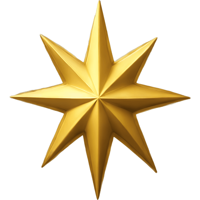 northern star spiky gold emoji