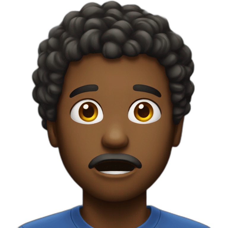 Black dude shocked emoji