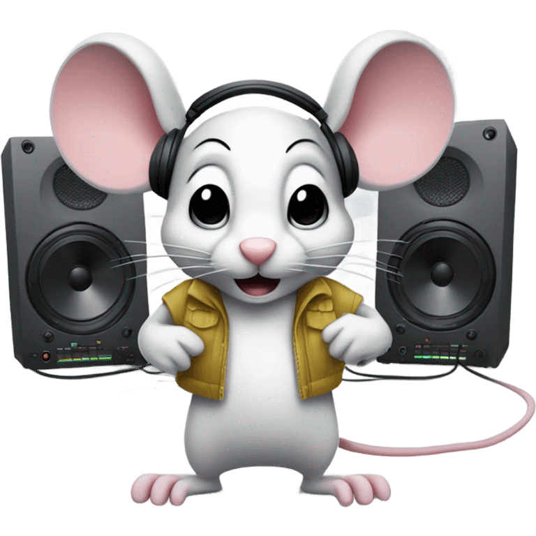 DJ mouse  emoji