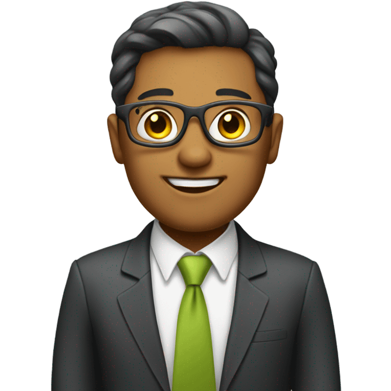 business exec in a tech company who is friendly emoji