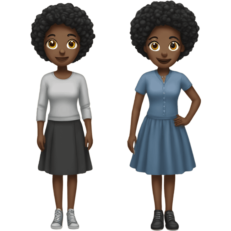 two black sisters emoji