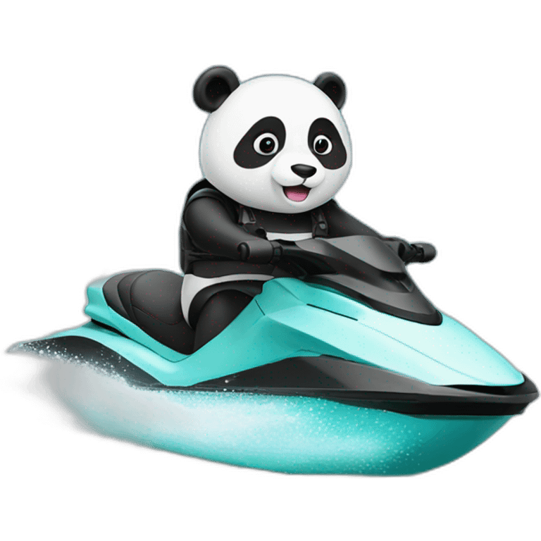 panda on a jetski emoji