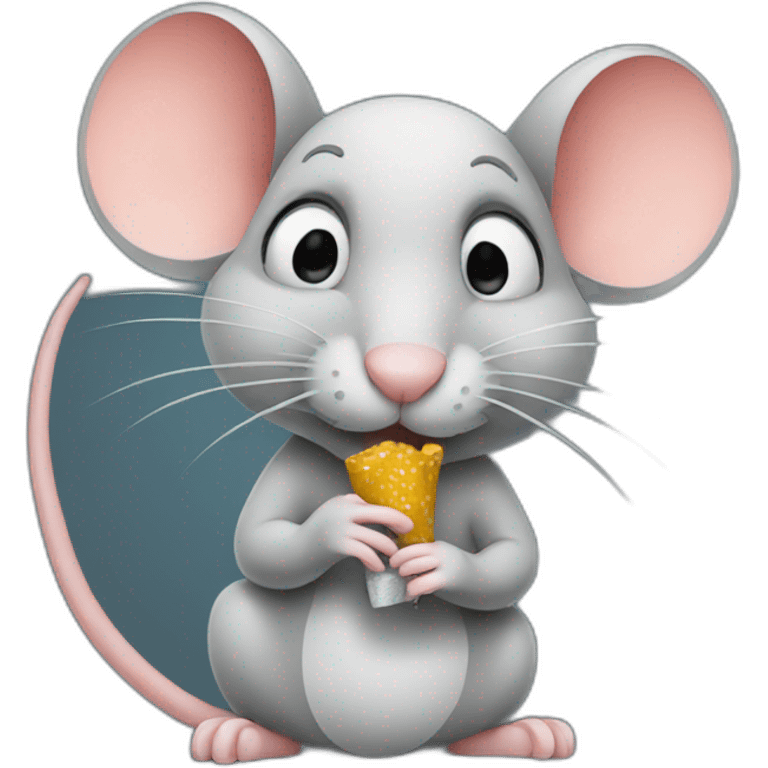 Mouse smoking a cigarette emoji