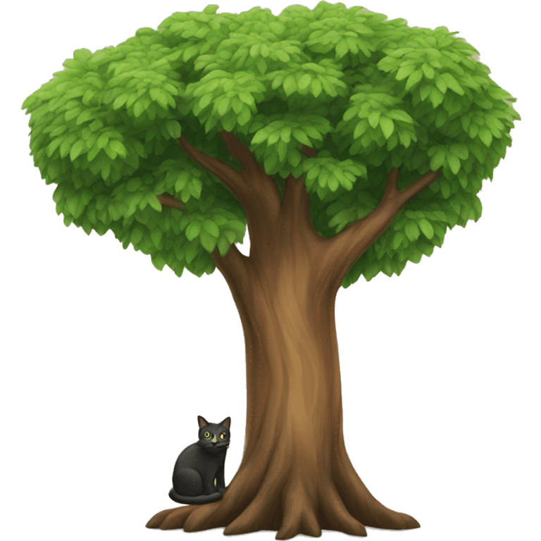 tree with a cat in it emoji