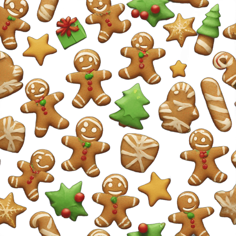 ginger bread christmas emoji