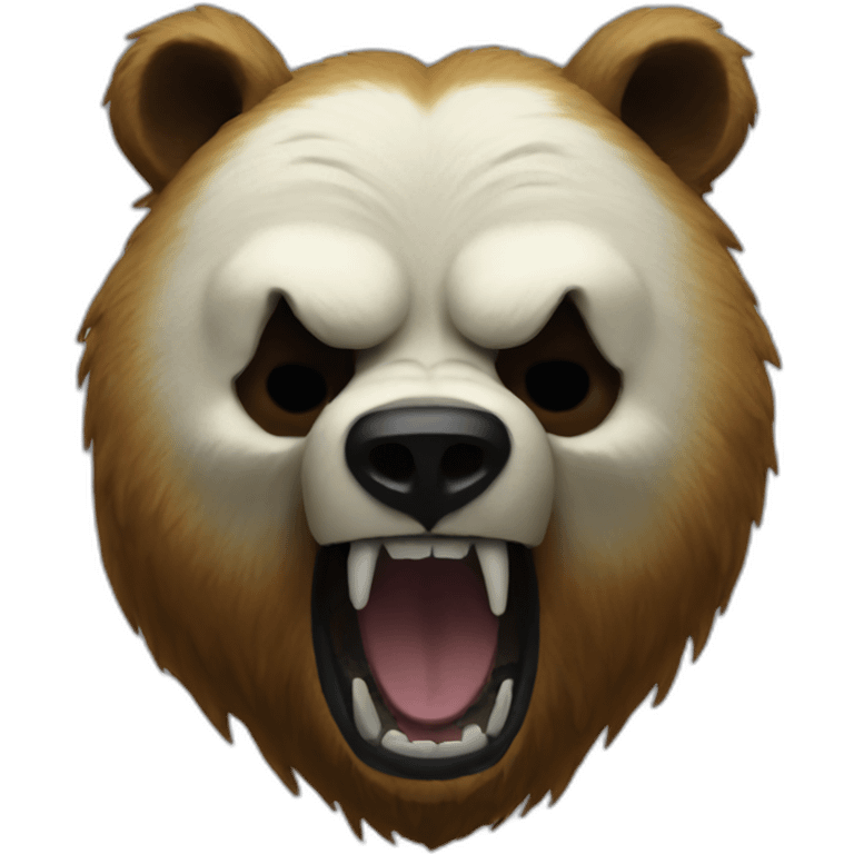 ghostface  as a grizzly head emoji