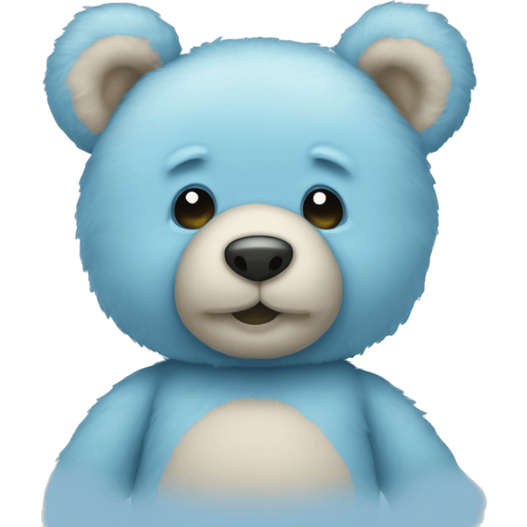 Sky blue teddy bear  emoji