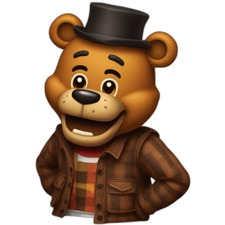 Freddy Fazbear￼ emoji