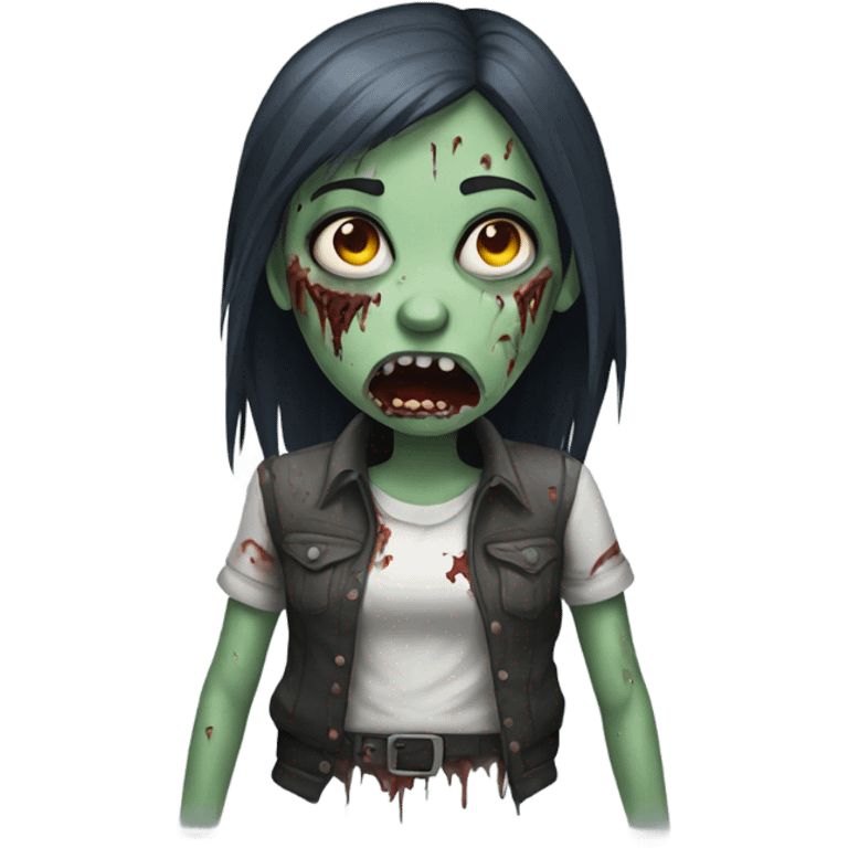 Zombie girl  emoji