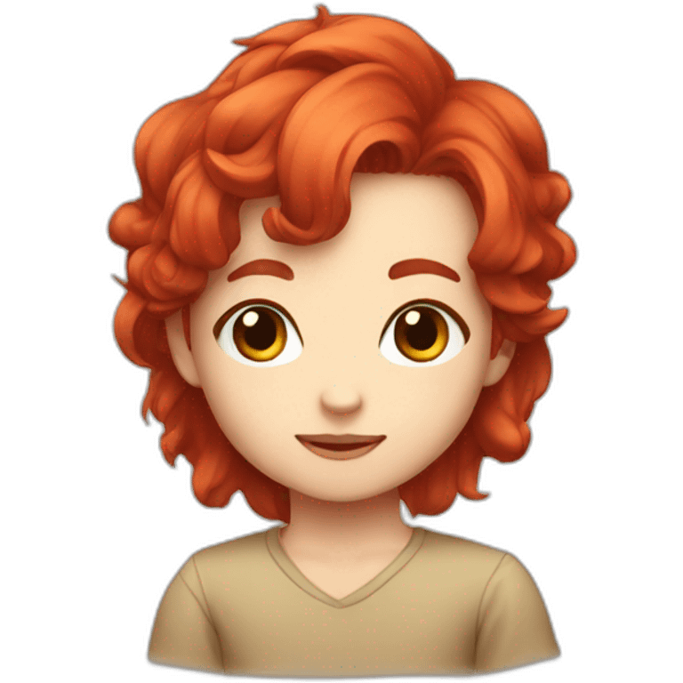 Red hair chibi emoji