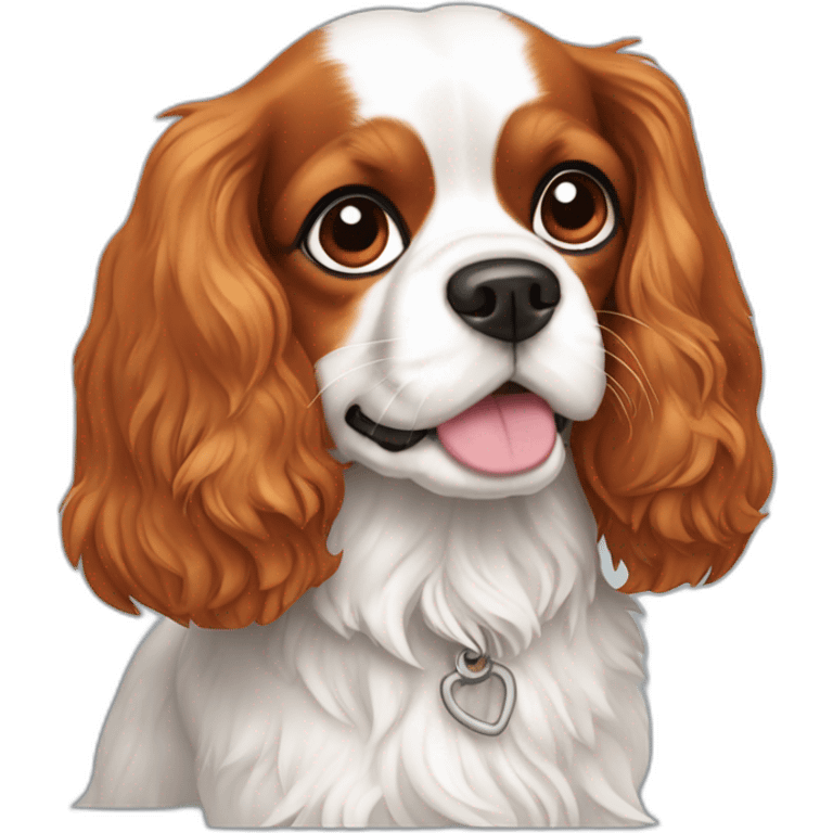 Cavalier King Charles qui accouche emoji