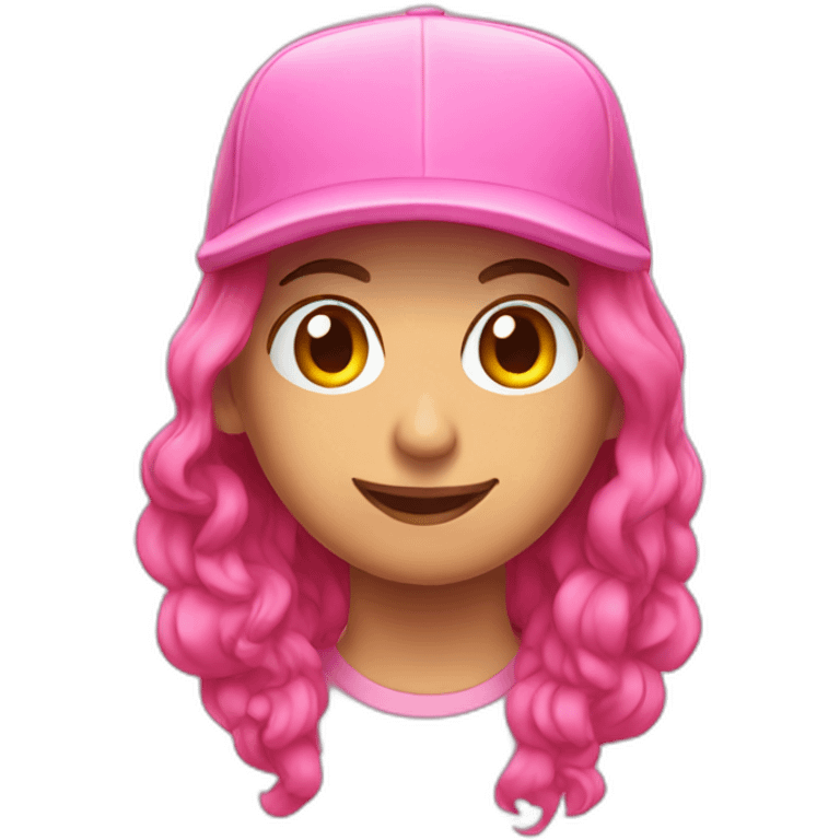 gorra rosa emoji