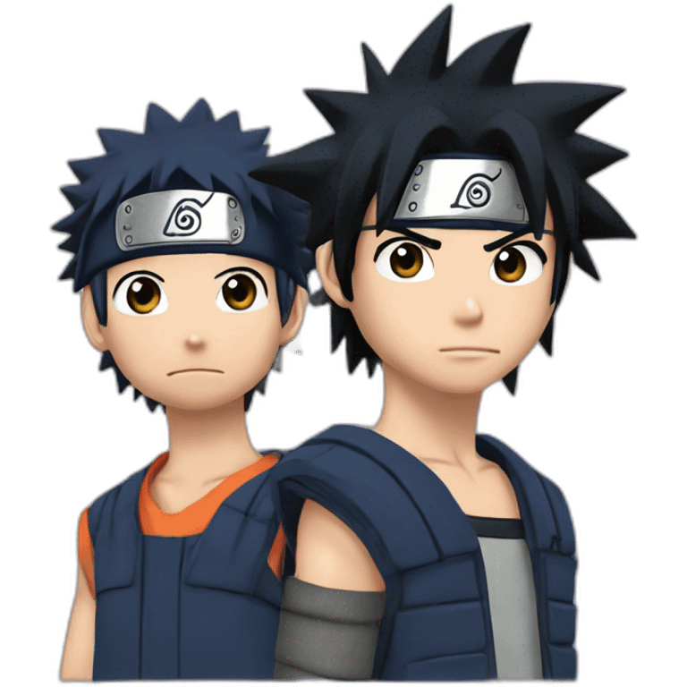 Naruto et Sasuke emoji