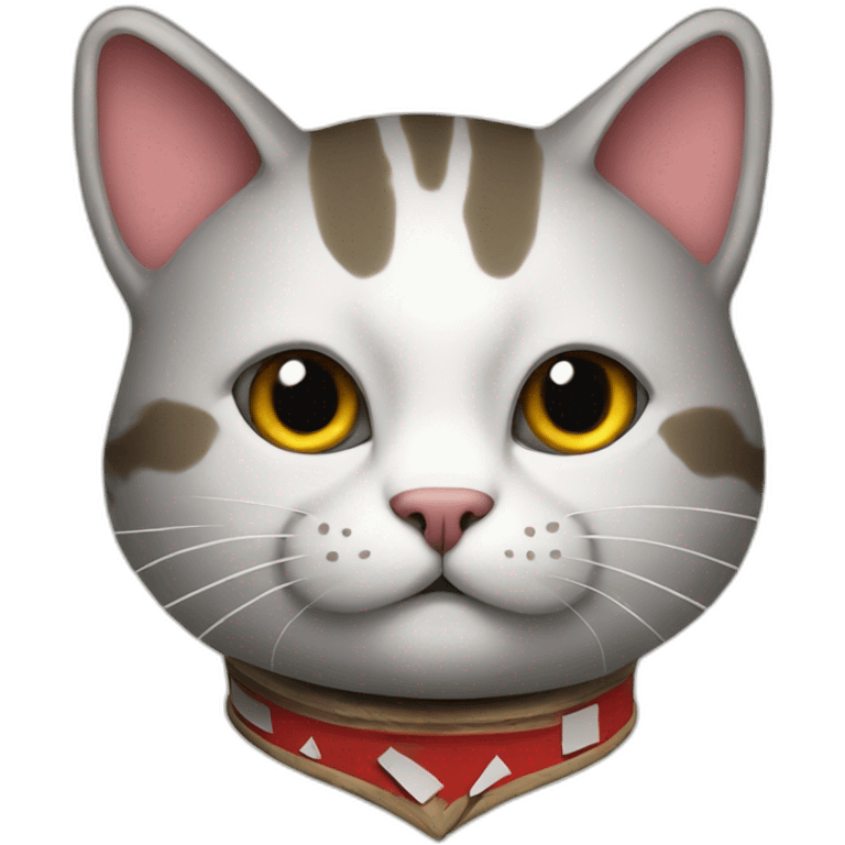 a cat playing poker emoji