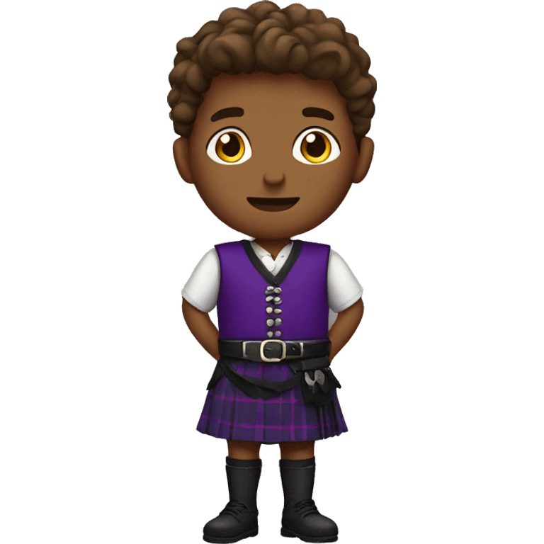 Young Guy in a purple kilt emoji