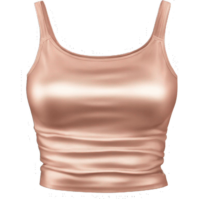 Realistic rose gold tube top clothing isolated.  emoji