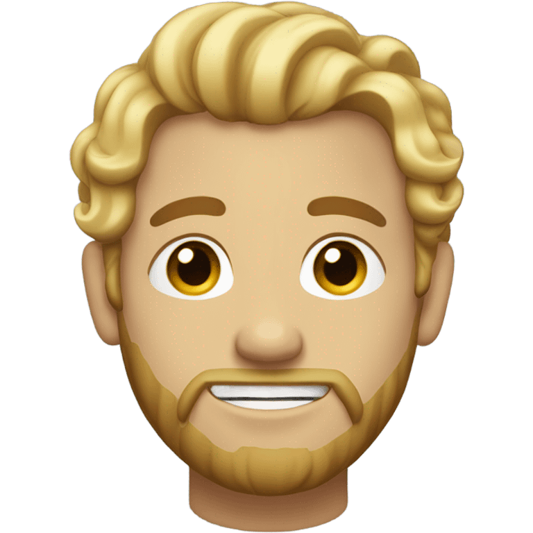 blonde guy curly slightly longer hair beard and piercings emoji