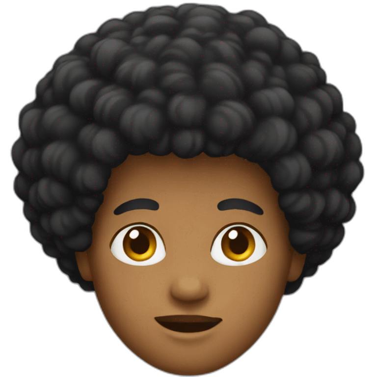 afro emoji