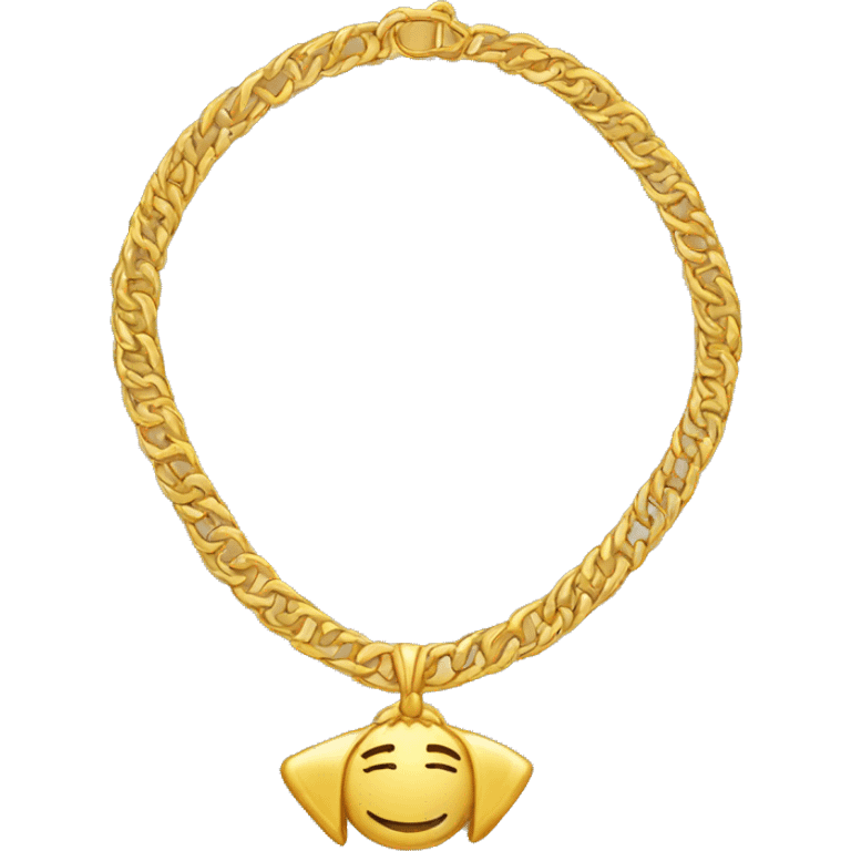 gold necklace emoji