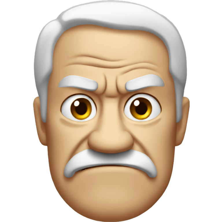 Angry old man emoji