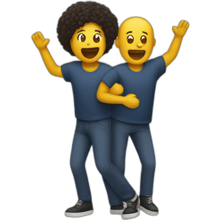 two-people-with-three-legs-singing emoji