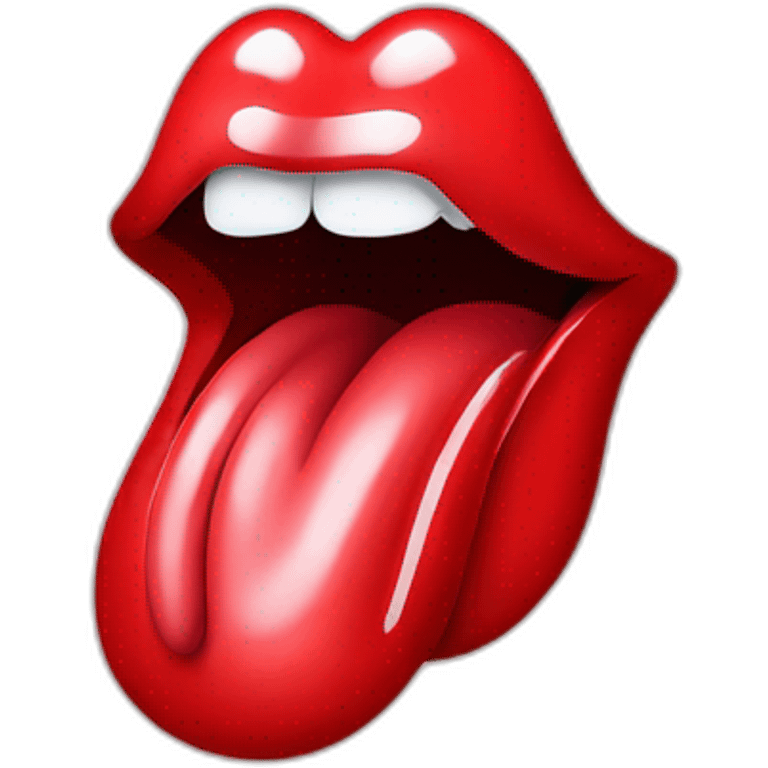 Rolling Stones tongue emoji