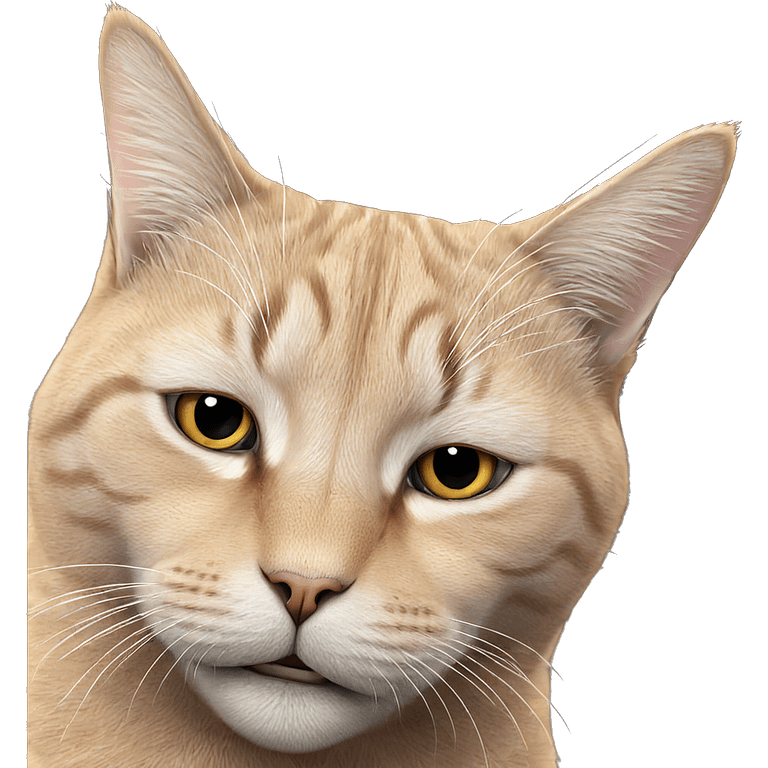 realistic cat gaze emoji