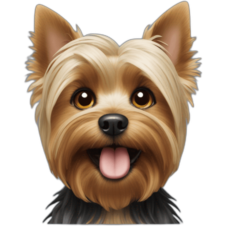 a yorkshire terrier like charles chaplin emoji