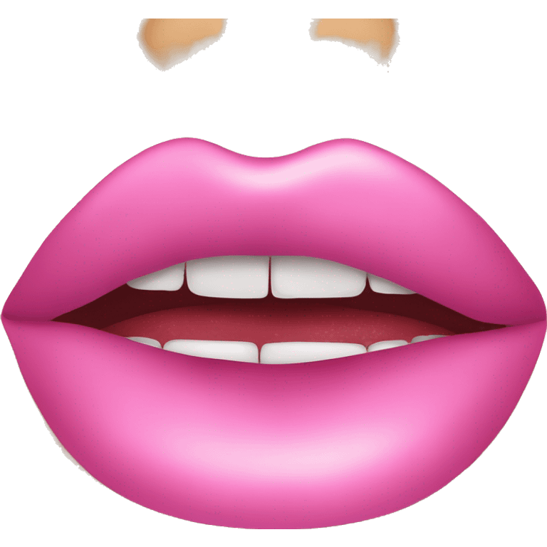 pink lip gloss  emoji