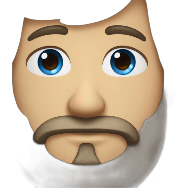 Man with Beard and blue eyes emoji