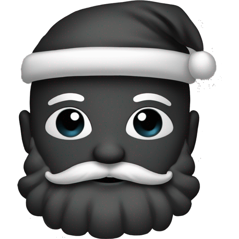 Black Christmas decor emoji