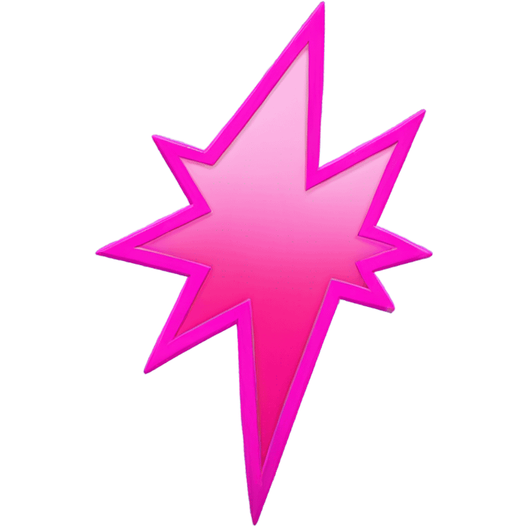 Pink lightning bolt emoji