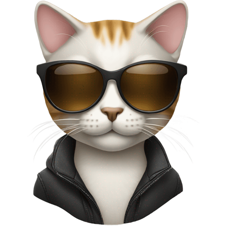 Cat with sunglasses emoji