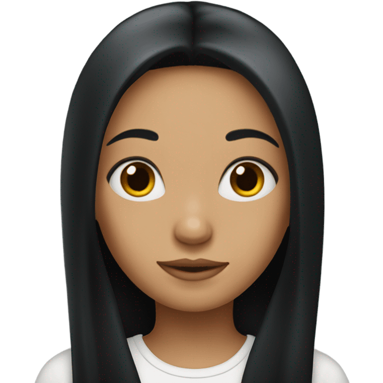 black hair girl  emoji