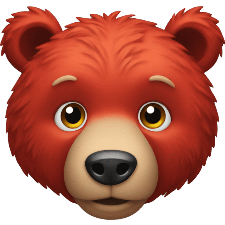 red bear emoji