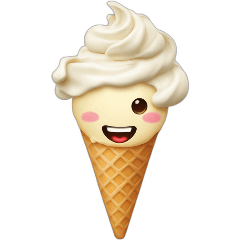 vanilla ice cream emoji