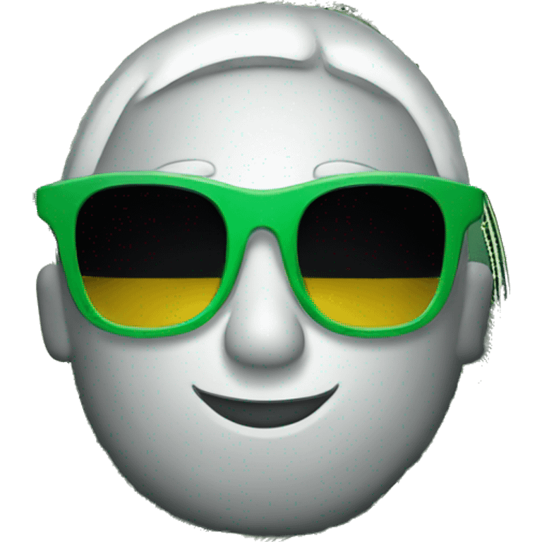 dollar bill with sunglasse emoji